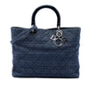 Dior Large Denim Cannage Lady Dior Secondhand