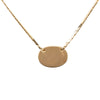 Dior Gold Plated Resin and Strass Logo Pendant Snake Chain Necklace Secondhand
