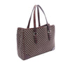 Celine Macadam Canvas and Croc-embossed Leather Tote Secondhand