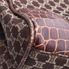 Celine Macadam Canvas and Croc-embossed Leather Tote Secondhand