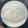 Chanel CC Resin and Gold Plated Clip On Earrings Secondhand