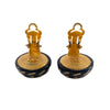 Chanel CC Resin and Gold Plated Clip On Earrings Secondhand