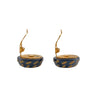 Chanel CC Resin and Gold Plated Clip On Earrings Secondhand