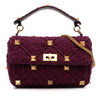 Valentino Large Knit Roman Stud Satchel Secondhand