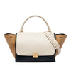 Celine Medium Tricolor Leather Trapeze Satchel Secondhand