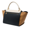 Celine Medium Tricolor Leather Trapeze Satchel Secondhand