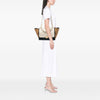 Celine Medium Tricolor Leather Trapeze Satchel Secondhand