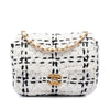 Secondhand Chanel CC Mini Raffia Effect Tweed Flap