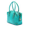 Fendi Metallic Pebbled Leather Mixed Media Boston Bag Secondhand