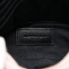 Saint Laurent Chevron Leather Monogram Zip A5 Wristlet Pouch Secondhand