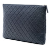 Chanel Large Quilted Lambskin O Case Clutch Secondhand