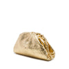 Bottega Veneta Metallic Crinkled Lambskin The Mini Pouch Crossbody Secondhand