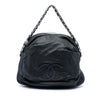 Chanel Perforated Lambskin Baseball Spirit Ligne Hobo Secondhand
