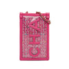 Chanel Tweed and PVC Phone Clutch with Chain Secondhand