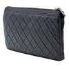 Chanel Quilted Lambskin Boy Zip Clutch Secondhand