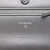 Secondhand Chanel CC Quilted Metallic Lambskin Faux Pearl Wallet On Chain