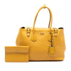Prada City Calf Leather Buckle Tote Secondhand