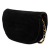 Chanel CC Quilted Velvet Half Moon Flap Secondhand