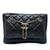 Chanel Quilted Lambskin Double Case with Chain Secondhand