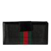 Gucci Canvas and Leather Web Continental Wallet Secondhand