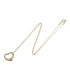 Tiffany 18K Yellow Gold Small Elsa Peretti Open Heart Pendant Necklace Secondhand