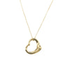 Tiffany 18K Yellow Gold Small Elsa Peretti Open Heart Pendant Necklace Secondhand