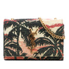 Saint Laurent Small Embroidered Canvas Palm Tree Monogram Kate Crossbody Secondhand