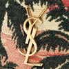 Saint Laurent Small Embroidered Canvas Palm Tree Monogram Kate Crossbody Secondhand