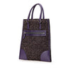 Secondhand Prada Vitello Trimmed Tweed Flat Tote