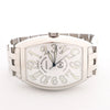 Franck Muller Casablanca 8880C 1212 SS QZ Watch with White Dial Secondhand