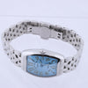 Franck Muller Tonneau Curvex 722 SS QZ Blue-Face Watch Secondhand
