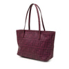 Fendi Small Zucca Floral Embroidered Spalmati Roll Tote Secondhand