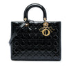 Secondhand Dior Large Patent Cannage Lady Dior