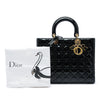 Secondhand Dior Large Patent Cannage Lady Dior