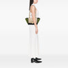 Celine Small Tricolor Calfskin and Suede Trapeze Satchel Secondhand