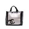 Chanel CC Quilted Cotton and PVC Punching Tote Secondhand