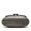 Bottega Veneta Metallic Nappa Intrecciato Flap Secondhand