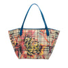 Burberry Small Haymarket Check Coated Canvas Floral Print Canterbury Tote Secondhand