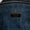 Prada Small Denim Canapa Logo Tote Secondhand