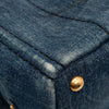 Prada Small Denim Canapa Logo Tote Secondhand