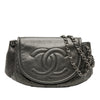 Chanel Large Metallic Caviar Half Moon Flap Secondhand
