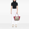 Burberry Small Haymarket Check Canvas and Leather Canterbury Tote Secondhand