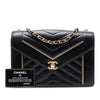 Chanel Medium Reversed Chevron Lambskin Flap Secondhand