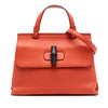 Gucci Small Calfskin Bamboo Daily Satchel Secondhand