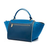 Celine Small Bicolor Calfskin and Nubuck Trapeze Satchel Secondhand