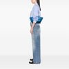 Celine Small Bicolor Calfskin and Nubuck Trapeze Satchel Secondhand