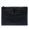 Saint Laurent Croc Embossed Leather Monogram Document Holder Secondhand