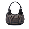 Secondhand Burberry Smoke Check Coated Canvas Brooklyn Hobo