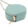 Chanel Quilted Caviar Handle With Care Round Vanity Case with Chain Secondhand