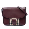 Burberry Small Haymarket Check Nylon and Leather Dickens Crossbody Secondhand